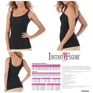 La Monir Instant Figure 2X plus size black tank top NWT